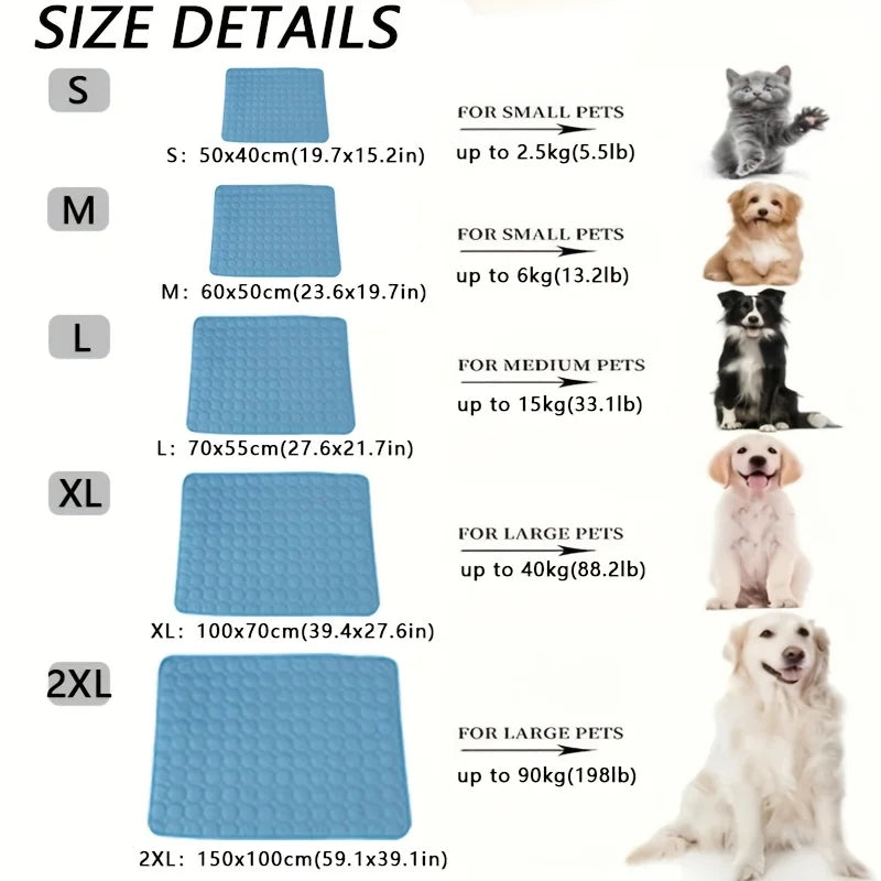 Cooling Pet Mat for Dogs & Cats – Breathable, Washable & Instant Relief