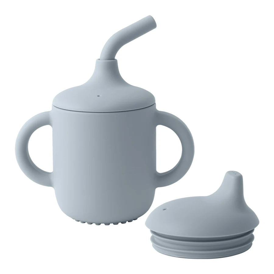 PeakPicks™ 2-in-1 Silicone Baby Cup – Spill-Proof Straw & Snack Lid for Happy Little Sippers