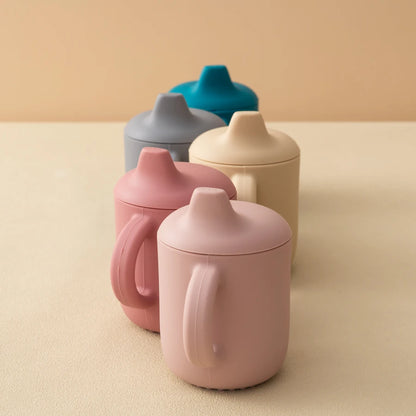 PeakPicks™ 2-in-1 Silicone Baby Cup – Spill-Proof Straw & Snack Lid for Happy Little Sippers