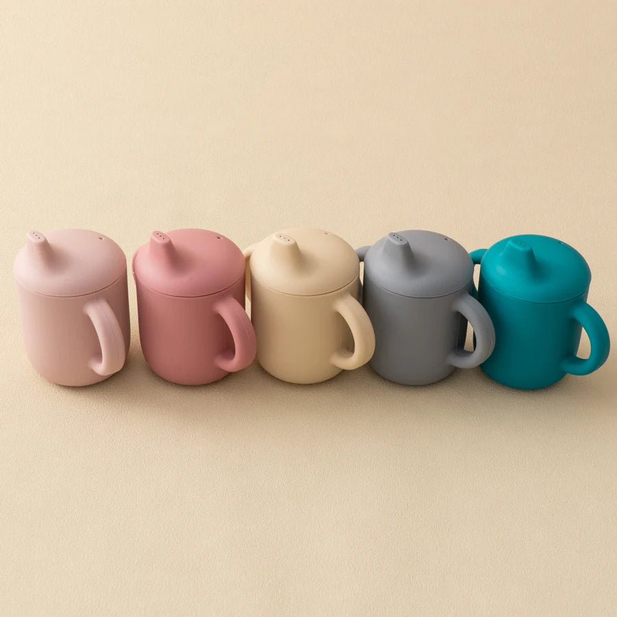 PeakPicks™ 2-in-1 Silicone Baby Cup – Spill-Proof Straw & Snack Lid for Happy Little Sippers